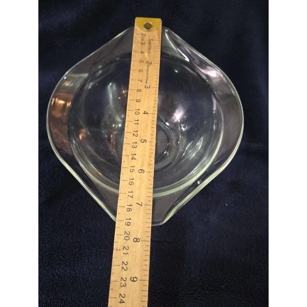 Vtg Pyrex Clear Glass Cinderella Mixing Bowls Nesting Mixing Bowl Set Mid Centur